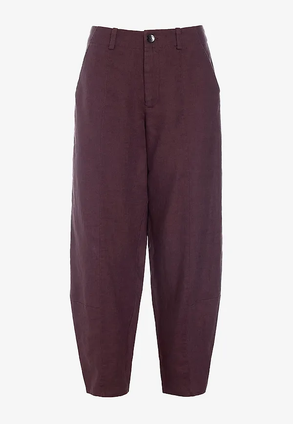 Bitte Kai Rand - Linnebyxor Lazy Linen - Brun