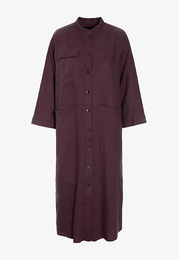 Bitte Kai Rand - Linneklänning Lazy Linen - Brun