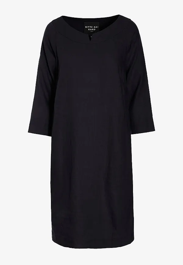 Bitte Kai Rand - Linneklänning Lazy Linen - Svart