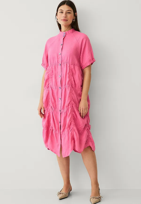 Bitte Kai Rand - Linneklänning Airy - Rosa