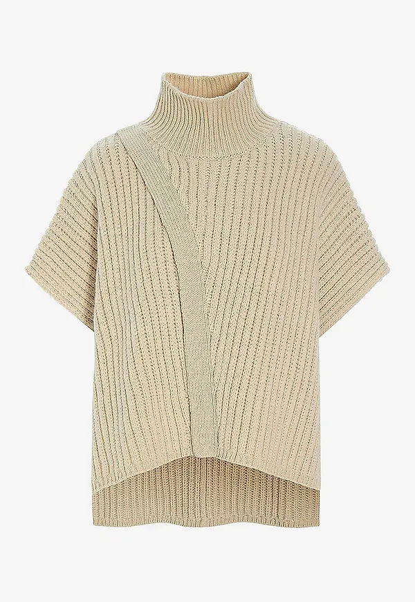Bitte Kai Rand - Poncho Nitto - Beige
