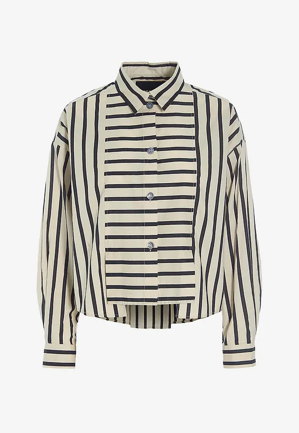 Bitte Kai Rand - Skjorta Pirate stripe - Beige