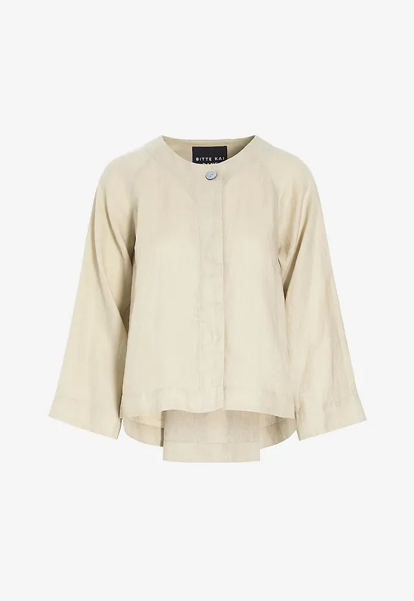 Bitte Kai Rand - Skjortjacka Airy linen - Beige