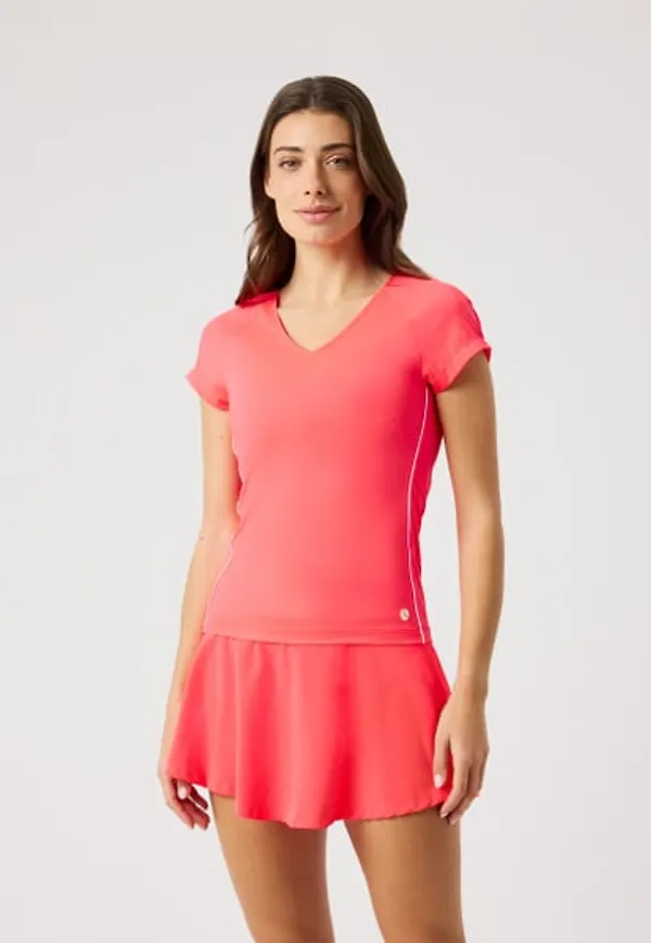 Björn Borg Ace V-neck T-shirt Rosa, M