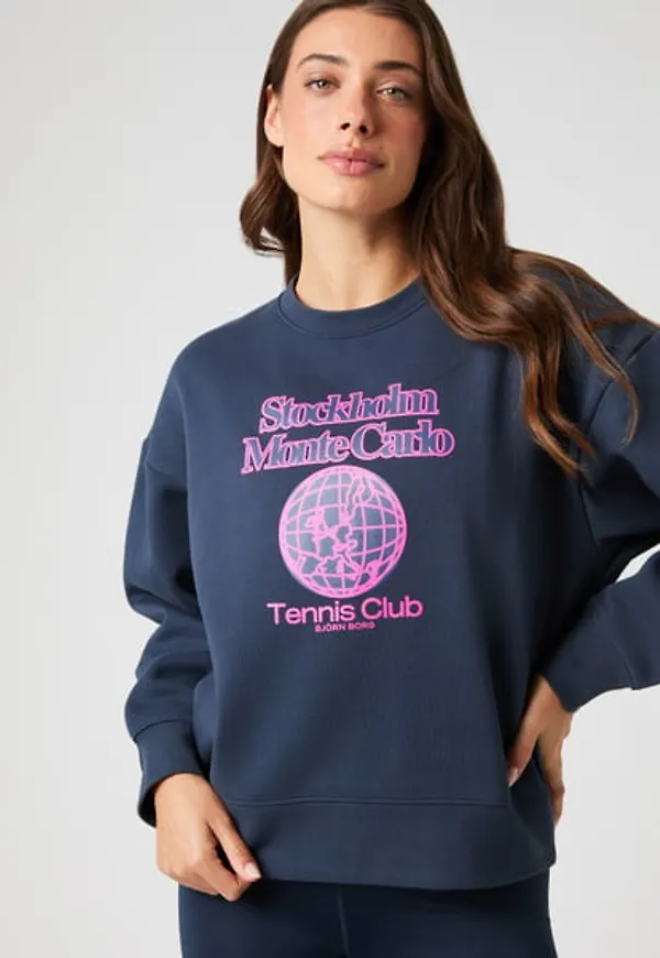 Björn Borg Borg Boyfriend Sweatshirt Marinblå, S