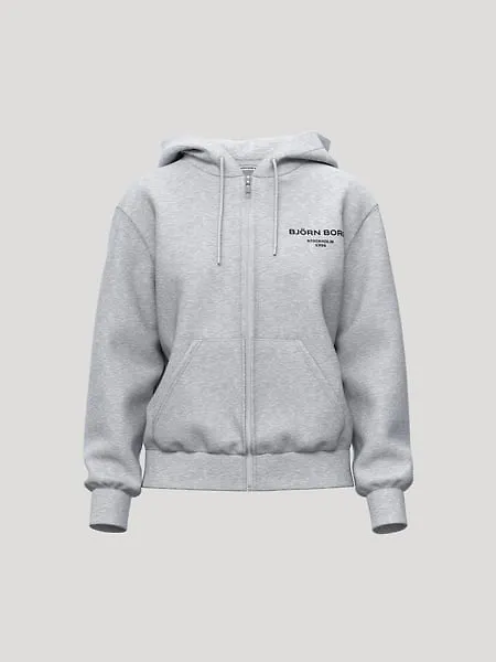 Björn Borg Borg Essential 1 Zip Hoodie Grå, XL