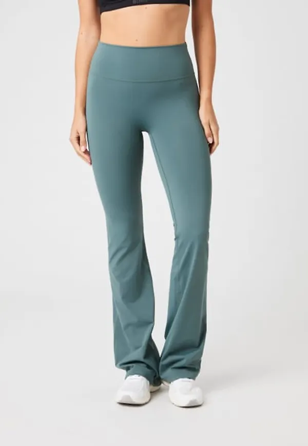 Björn Borg Borg Flare Tights Tall Grön, XXL