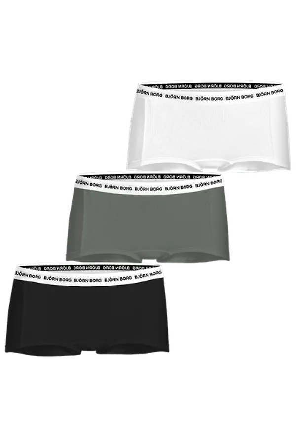 Björn Borg Cotton Stretch Logo Boxer Shorts 3-pack Svart, 170