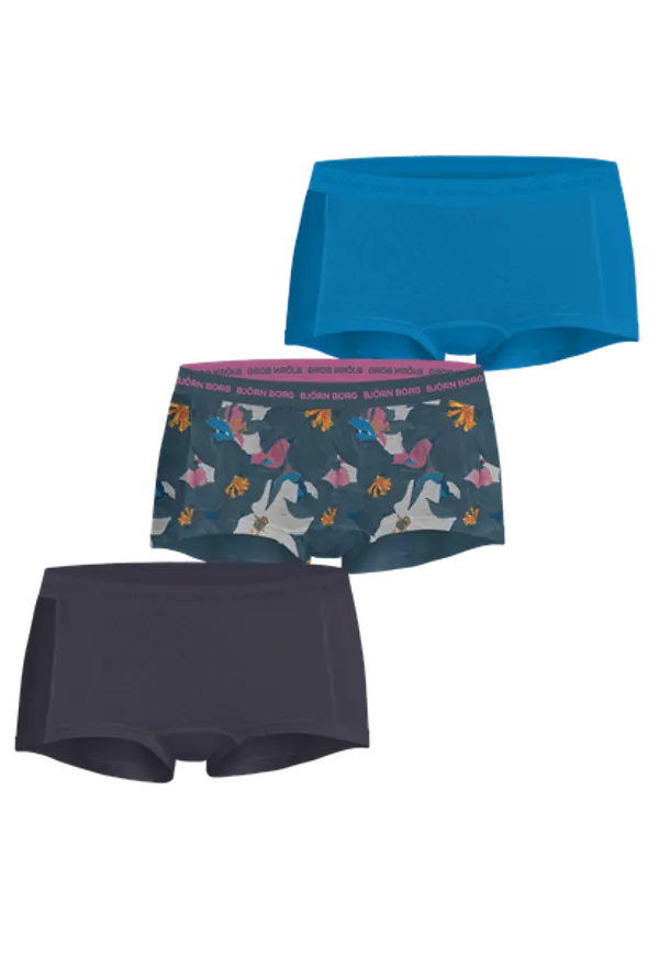 Björn Borg Everyday Cotton Boxer Shorts 3-pack Blå, XS