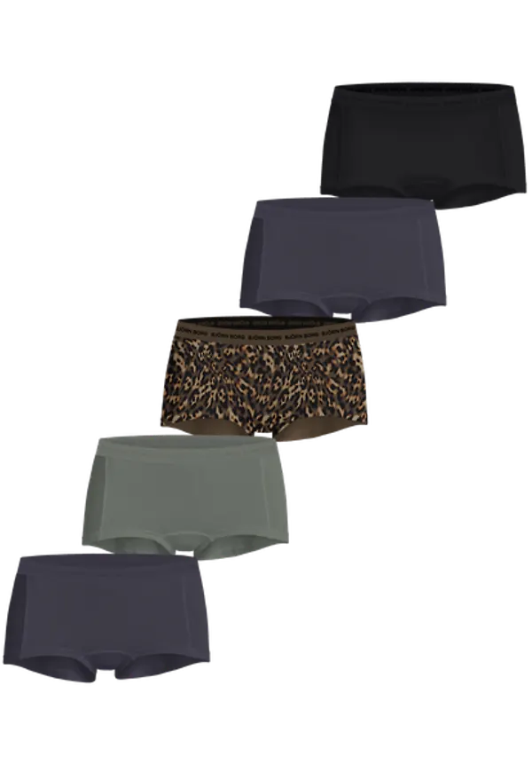 Björn Borg Everyday Cotton Boxer Shorts 5-pack Svart, S