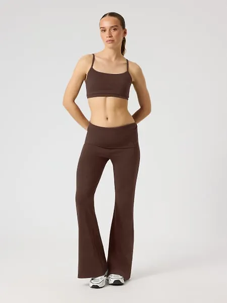 Björn Borg Studio Flow Folded Flare Tights Brun, XXL