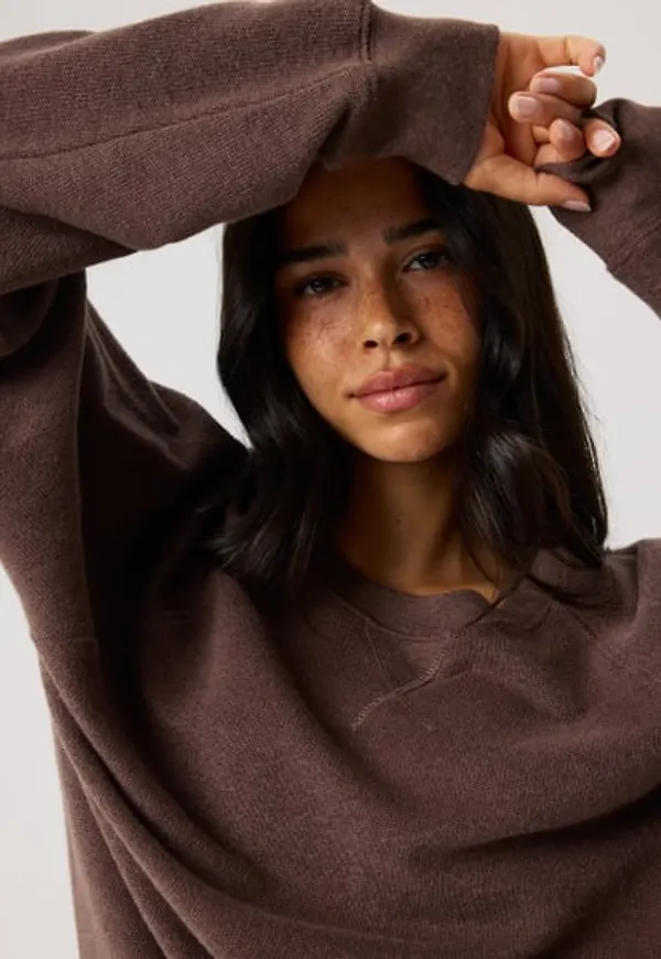 Björn Borg Studio French Terry Oversized Sweatshirt Brun, S