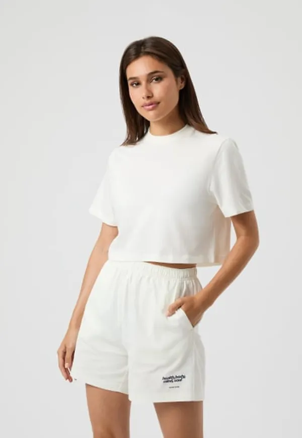 Björn Borg Studio Oversized Cropped T-shirt Vit, XL