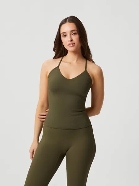 Björn Borg Studio Rib Strap Tank Grön, M