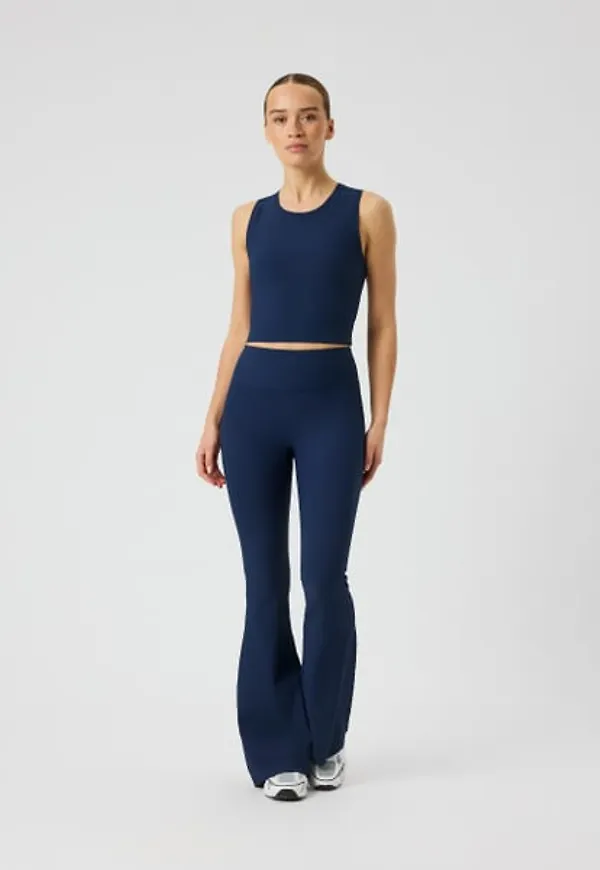 Björn Borg Studio Ribbed Flare Tights Regular Blå, XS