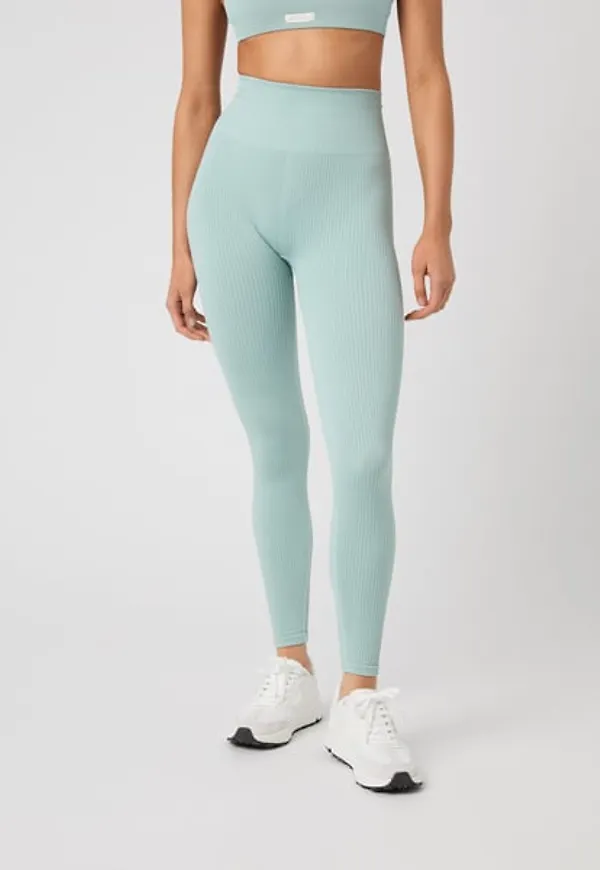 Björn Borg Studio Seamless Rib Tights Blå, L
