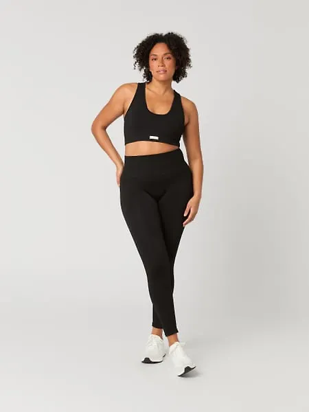 Björn Borg Studio Seamless Rib Tights Svart, S