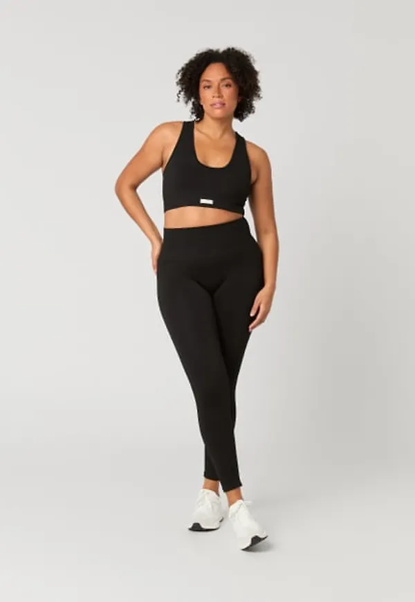 Björn Borg Studio Seamless Rib Tights Svart, S