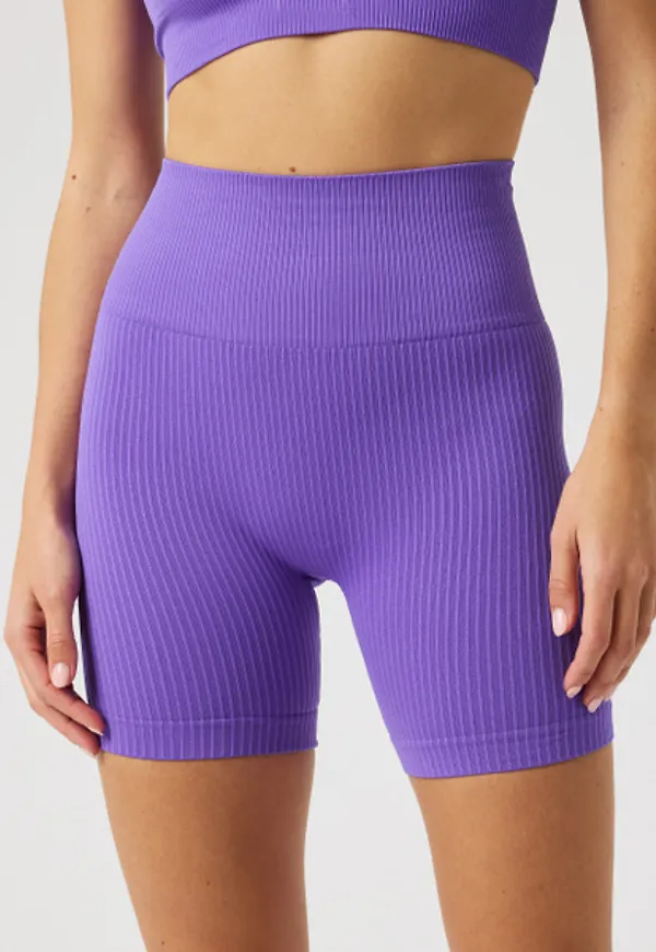 Björn Borg Studio Seamless Ribbed Shorts Lila, L