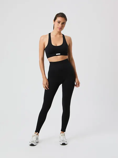 Björn Borg Studio Seamless Ribbed Tights Svart, M