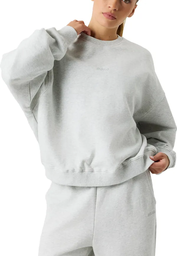 Björn Borg Women's Studio Oversized Sweatshirt Ultra Light Grey Melange