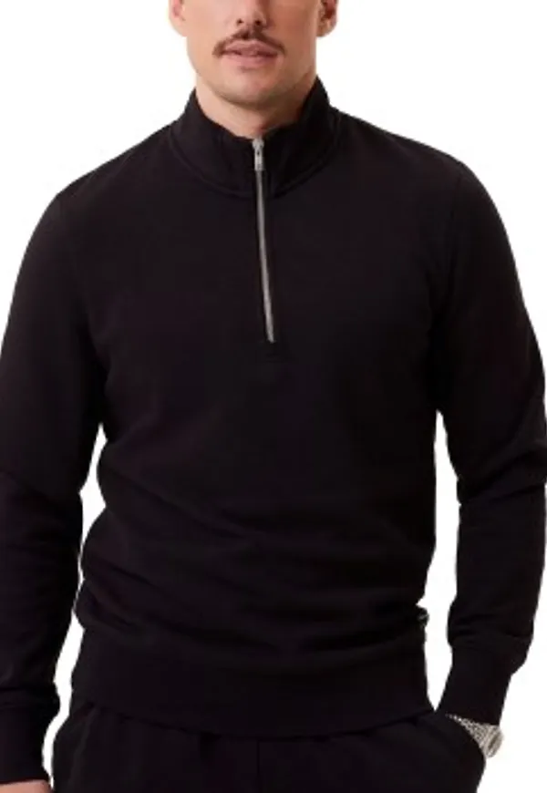 Björn Borg Centre Half Zip Sweatshirt Svart Large Herr