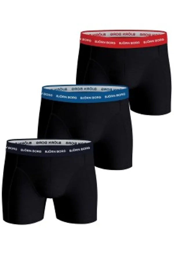 Björn Borg Kalsonger 6P Essential Shorts Svart/Blå bomull XX-Large Herr