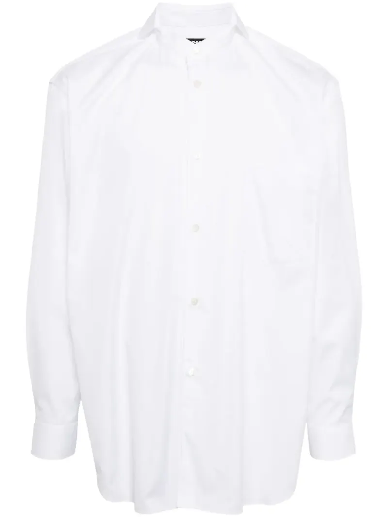 Black Comme Des Garçons poplinskjorta - Vit