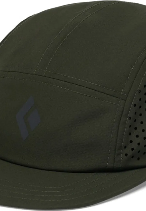 Black Diamond 5-Panel Synthetic Cap Dark Moss-anthracite Icon Logo