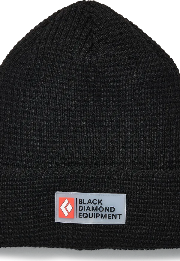 Black Diamond Double Waffle Beanie Black