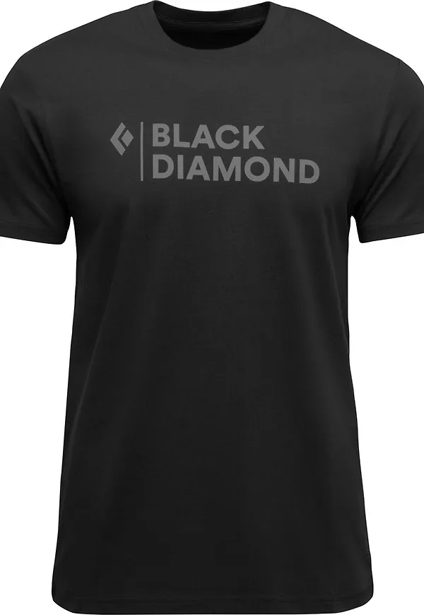Black Diamond Men's Mini Stacked Short Sleeve Tee Black