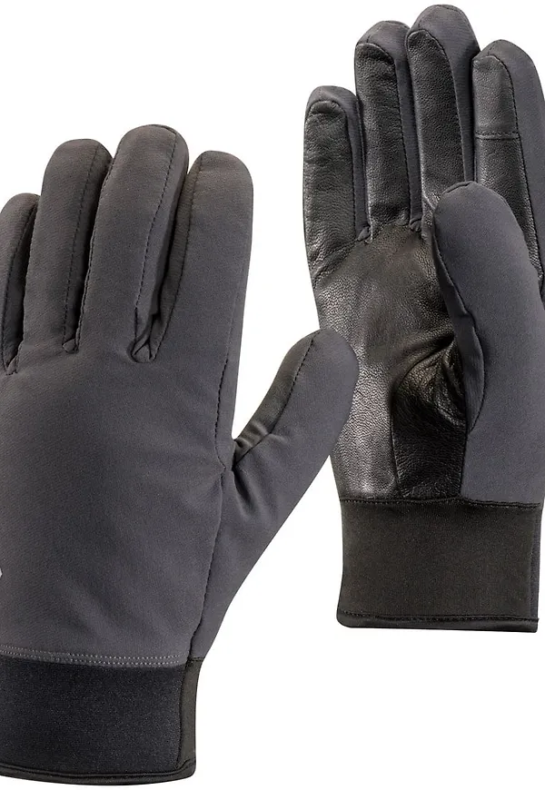 Black Diamond Midweight Softshell Gloves Smoke