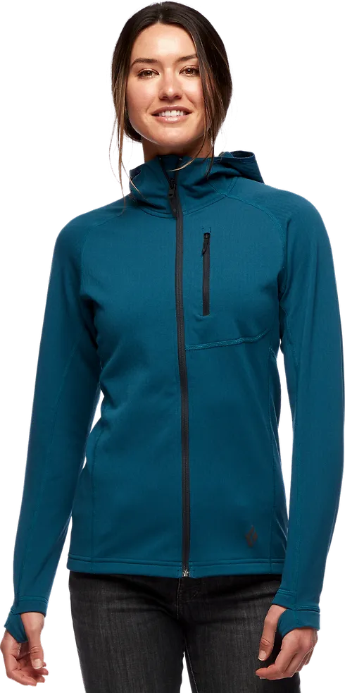 Black Diamond Women's Coefficient Fleece Hoody Azurite