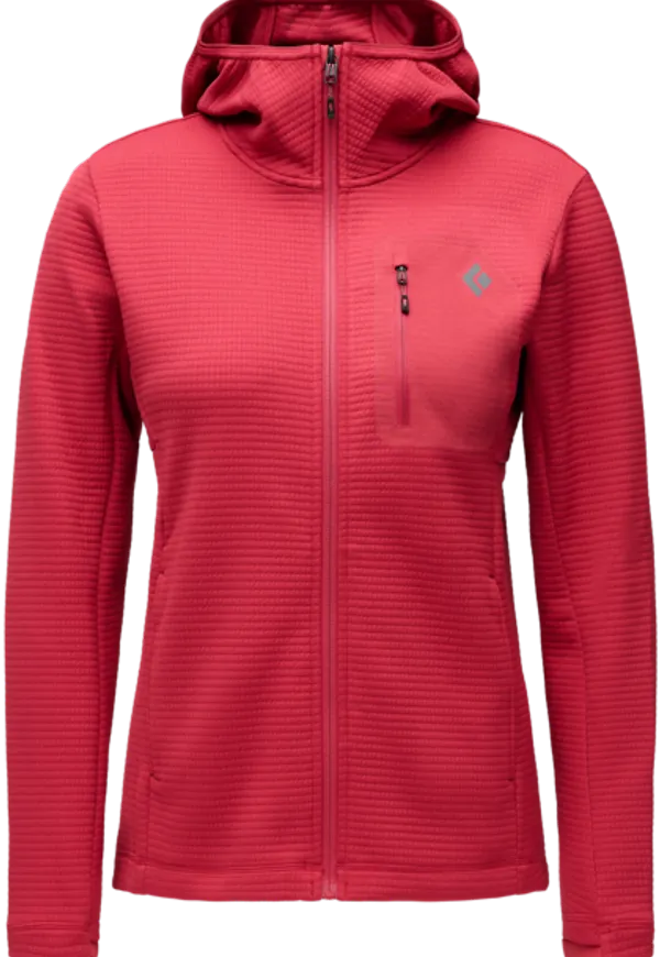 Black Diamond Women's Diverge Fz Hoody Mineral Red