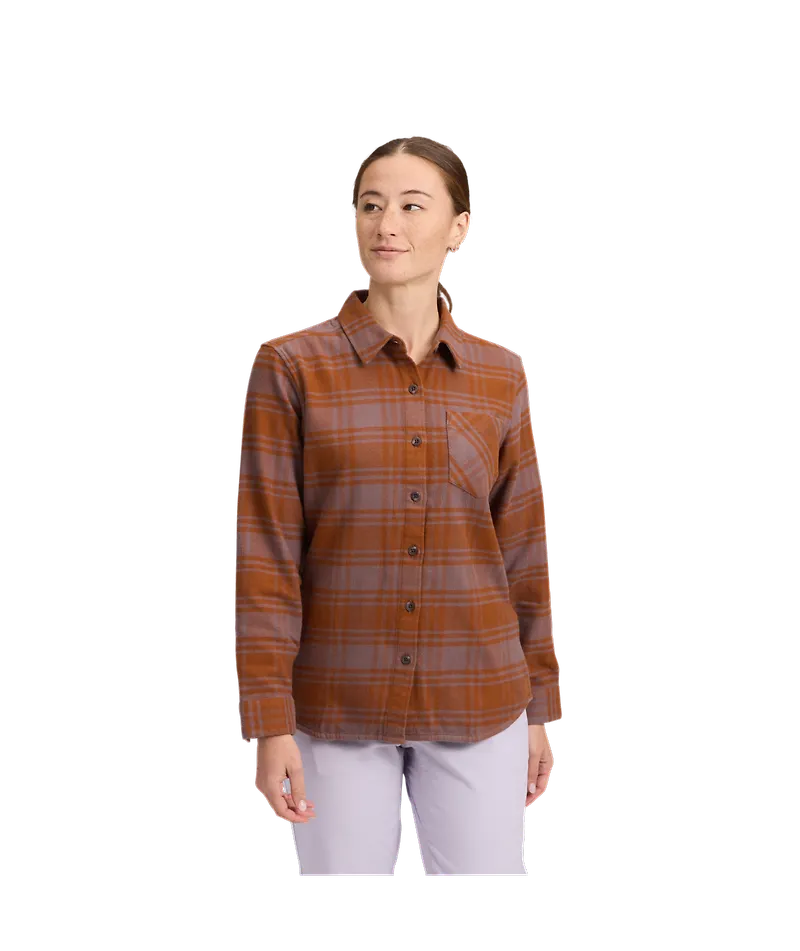 Black Diamond Women's Project Flannel Shirt Dark Mauve-clay