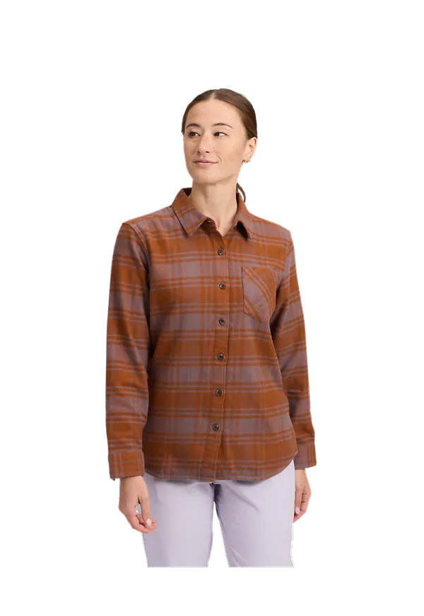 Black Diamond Women's Project Flannel Shirt Dark Mauve-clay