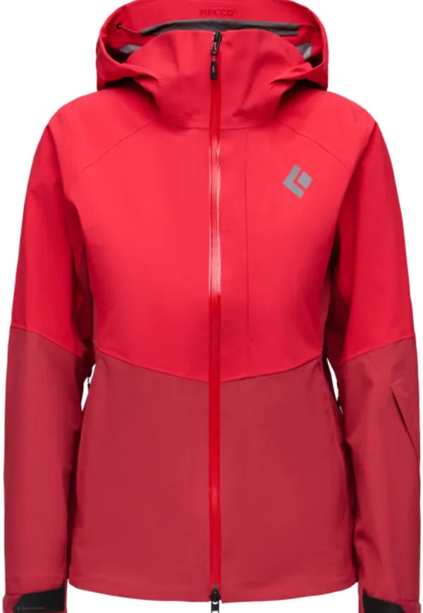 Black Diamond Women's Recon Stretch Shell Coral Red-mineral Red