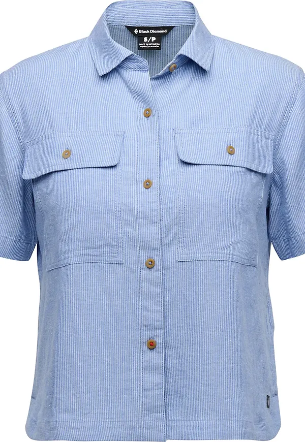 Black Diamond Women's Scenic Route Ss Shirt Creek Blue-glacier