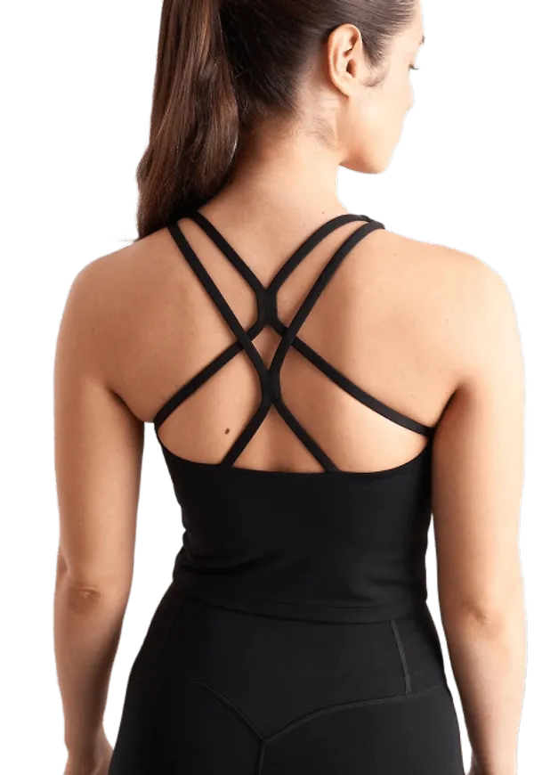 Black Sculpting Strappy Bralette