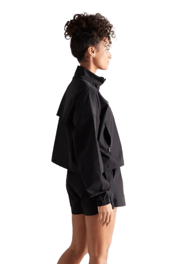 Black Windbreaker Jacket