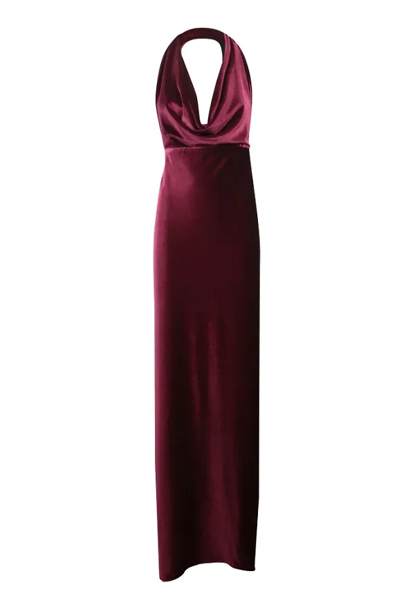 Blanca Vita, Klänning, Dam, L, Bordeaux Omlottklänning Aw24