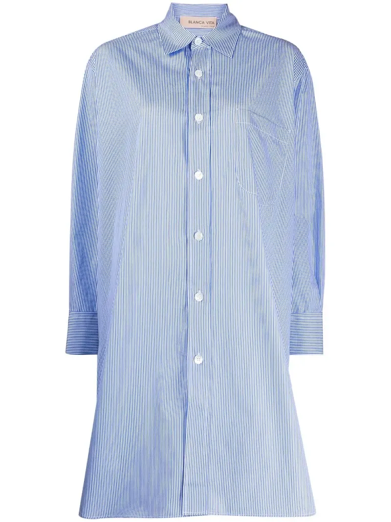 Blanca Vita Aloe skjorta i oversize-modell - Blå