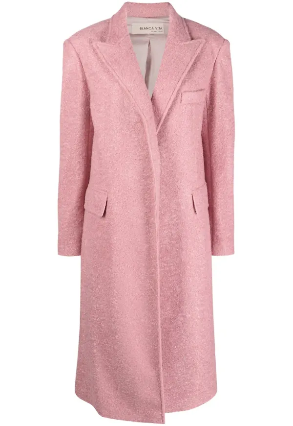 Blanca Vita Camelia lång kappa - Rosa