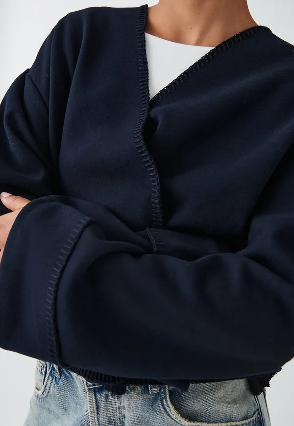 Blanket stitch jacket