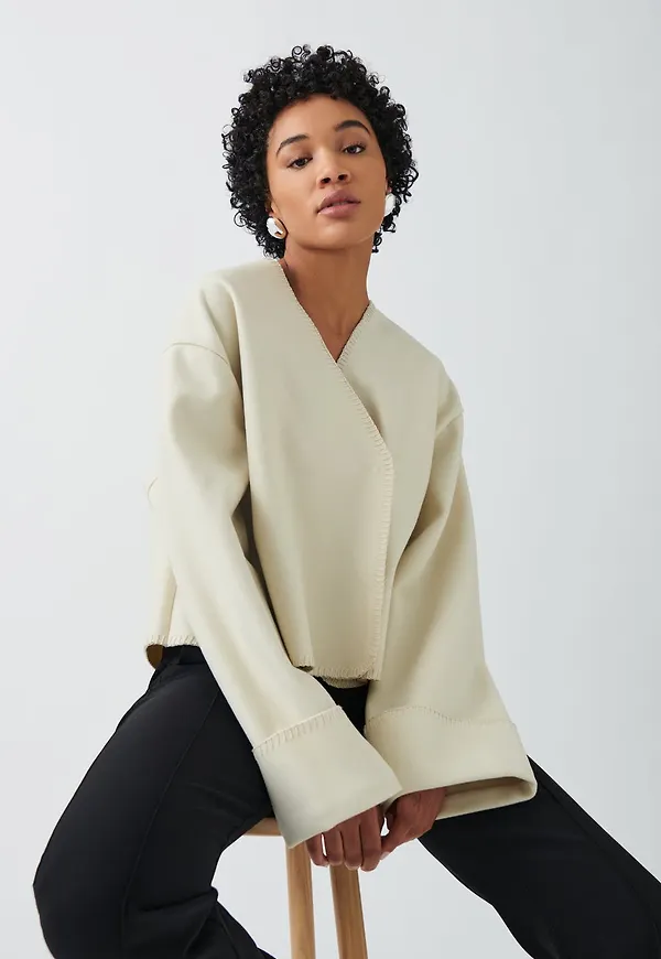 Blanket stitch jacket
