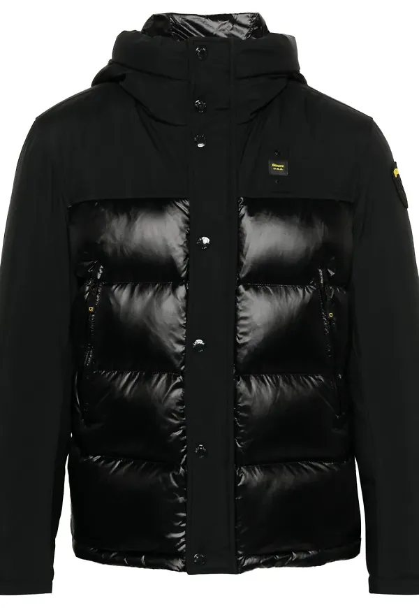 Blauer jacka med logotyp - Svart