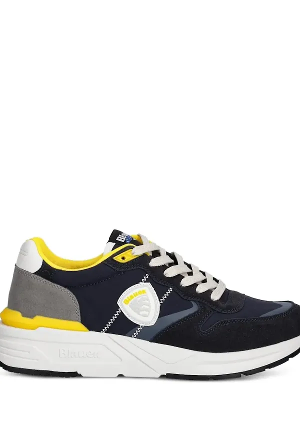 Blauer Ray sneakers med panel - Blå