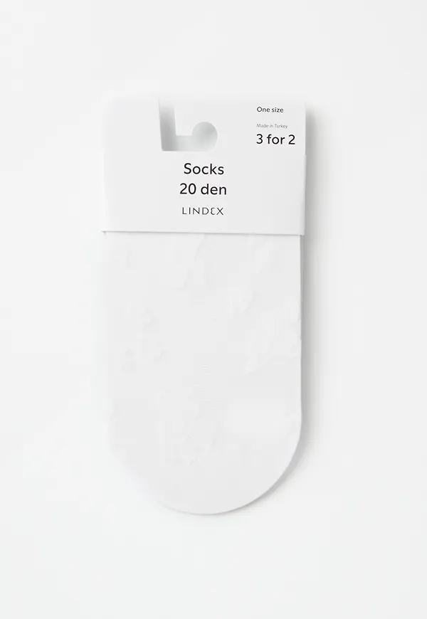 Blommiga strumpor i 20 denier