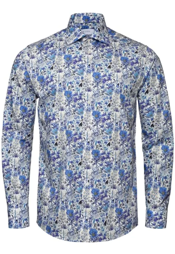 Blommönstrad Signature Twill-skjorta Contemporary Fit