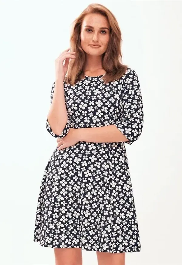 Blommönstrad Sommarklänning - Dedee Navy